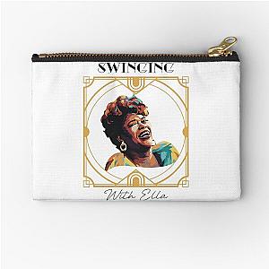 Swinging with Ella Fitzgerald Jazz Lovers Gift Zipper Pouch