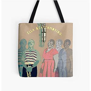 ella & satchmo All Over Print Tote Bag