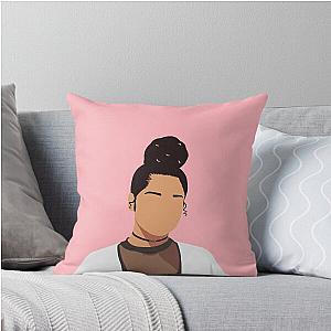Ella Mai Pink Throw Pillow