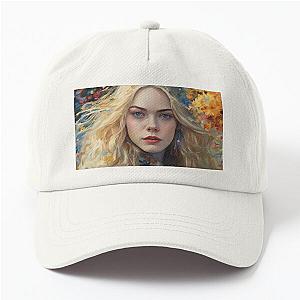 Colorful picture with Elle Fanning Dad Hat