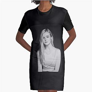 Elle Fanning Classic T-Shirt Dress