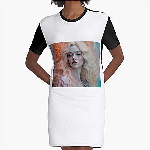 Soft image with Elle Fanning Graphic Tee Dress