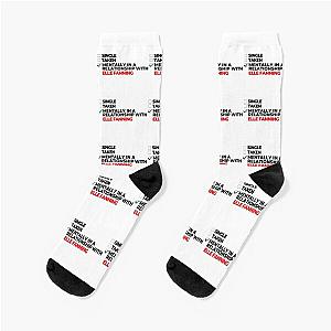 Mentally In Relationship Elle Fanning Socks