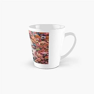 Elle Fanning face between flowers Tall Mug