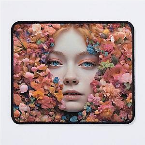 Elle Fanning face between flowers Mouse Pad 

revised: 
Elle Fanning face between flowers Mouse Pad
