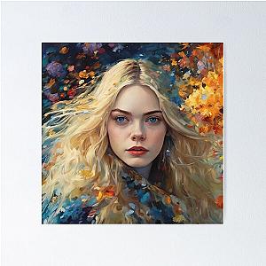 Colorful Picture with Elle Fanning Poster