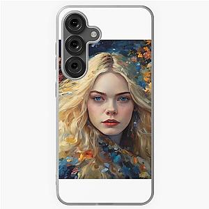 Colorful picture with Elle Fanning Samsung Galaxy Soft Case
