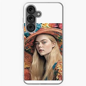 Flower world with Elle Fanning Samsung Galaxy Case