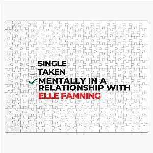 Mentally in a relationship with Elle Fanning Jigsaw Puzzle