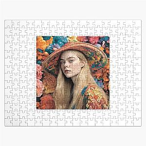 Elle Fanning Flower World Jigsaw Puzzle