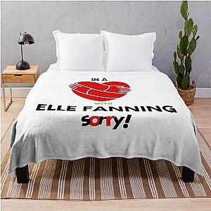 In a relationship with Elle Fanning Sorry Throw Blanket