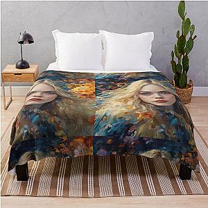 Colorful picture with Elle Fanning throw blanket