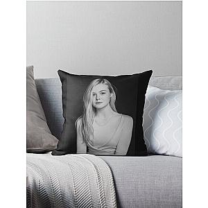 Elle Fanning Classic T Shirt Throw Pillow