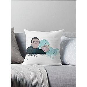 The Great Season 3 Nicholas Hoult Elle Fanning Ice Art Throw Pillow