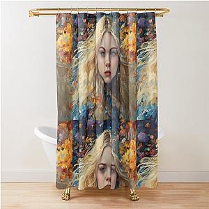 Colorful picture with Elle Fanning Shower Curtain