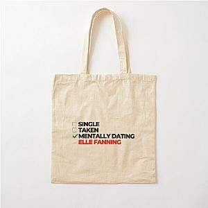 Mentally Dating Elle Fanning Cotton Tote