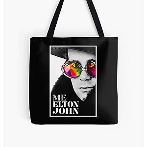 Elton John Elton John Elton John All Over Print Tote Bag RB3010