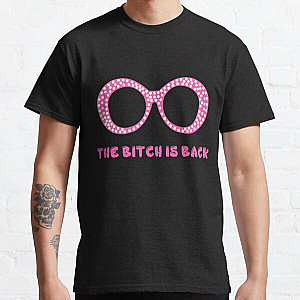 Pink glasses the bitch is back Farewell elton john gift for fans and lovers Classic T-Shirt RB3010