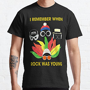 I remember when rock was young yellow Farewell elton john gift for fans and lovers Classic T-Shirt RB3010