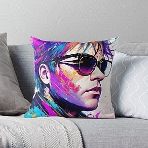 Abstract Art Elton John v1 Throw Pillow RB3010
