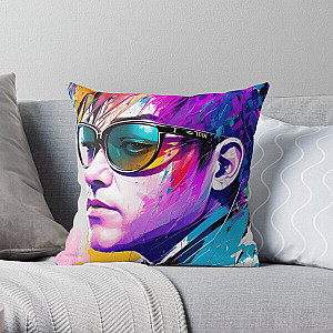 Abstract Art Elton John v3 Throw Pillow RB3010
