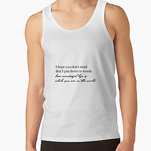 How Wonderful Life is.... Your Song Elton John Tank Top RB3010