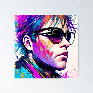 Abstract Art Elton John v1 Poster RB3010