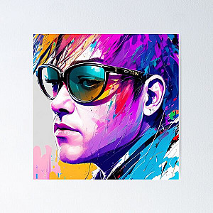 Abstract Art Elton John v3 Poster RB3010