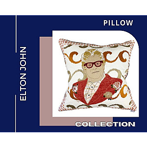 Elton John Throw Pillow