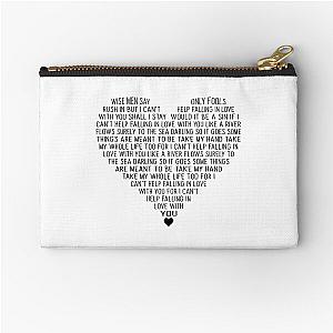 Elvis Presley Can-t Help Falling In Love   Zipper Pouch