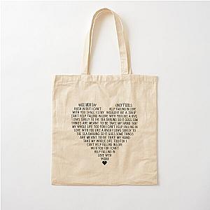 Elvis Presley Can-t Help Falling In Love   Cotton Tote Bag