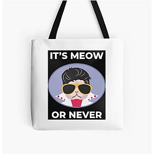 Elvis Presley Elvis Presley Cat  All Over Print Tote Bag