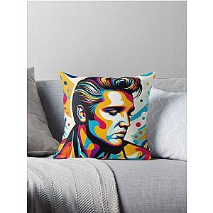 Elvis Presley Pop Art Throw Pillow