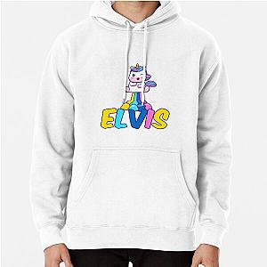 Unicorn Poop Rainbow  Elvis Name Label  Pullover Hoodie RB0712