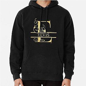 Elvis Name   Monogram Letter E The Elvis Name Gift For Elvis Pullover Hoodie RB0712