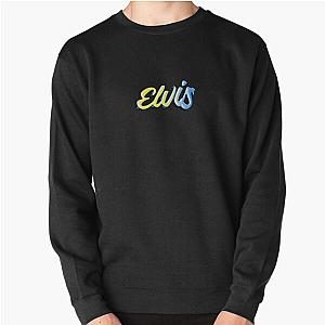 Graffiti Pastel Rainbow Elvis Name Label (Black) Pullover Sweatshirt RB0712