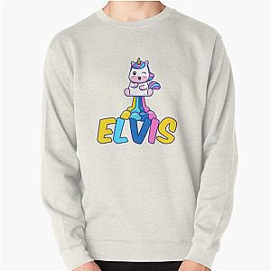 Unicorn Poop Rainbow  Elvis Name Label  Pullover Sweatshirt RB0712