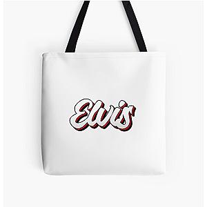 Retro Elvis Name Label All Over Print Tote Bag RB0712