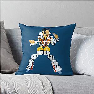 Blue Suede Shoes Elvis Lyrics Throw Pillow RB0712