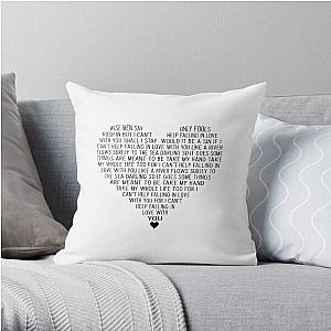 Elvis Presley Cant Help Falling In Love   Throw Pillow RB0712