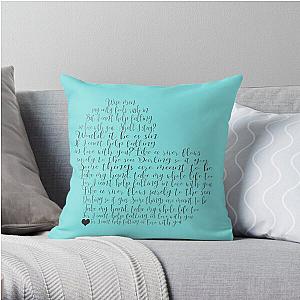 I Can't Help Falling In Love With You  Elvis Lyrics Throw Pillow RB0712