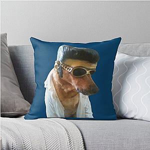 Elvis Dog Meme   Throw Pillow RB0712