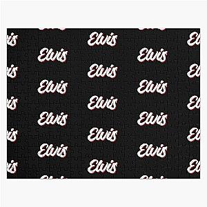 Retro Elvis Name Label (Black) Jigsaw Puzzle RB0712