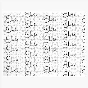 Elvis Cursive Name Label Jigsaw Puzzle RB0712