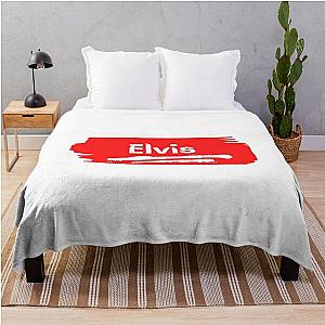 Elvis Name Label  Gift For Male Named Elvis Throw Blanket RB0712