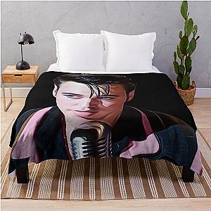 Austin Butler Elvis Movie Sticker Throw Blanket RB0712