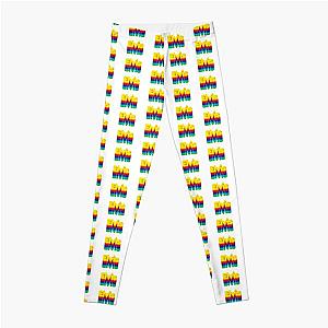 Rainbow Layers Elvis Name Label Leggings RB0712