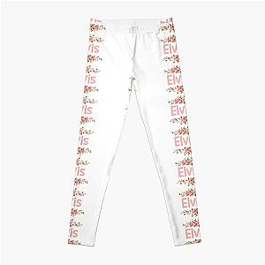 Flower Elvis Name Label  Leggings RB0712