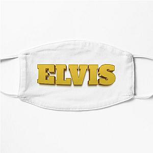 3D Gold Elvis Name Label Flat Mask RB0712