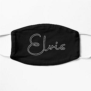 Elvis Cursive Name Label (Black) Flat Mask RB0712